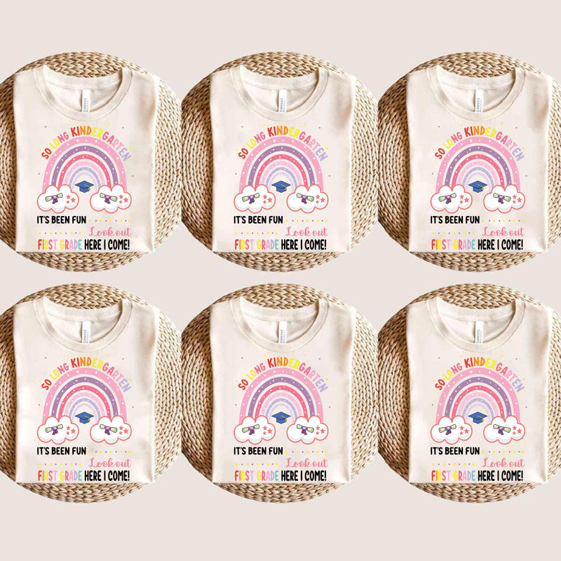 Kindergarten Abschied Shirt „So Long Kindergarten – First Grade Here I Come“