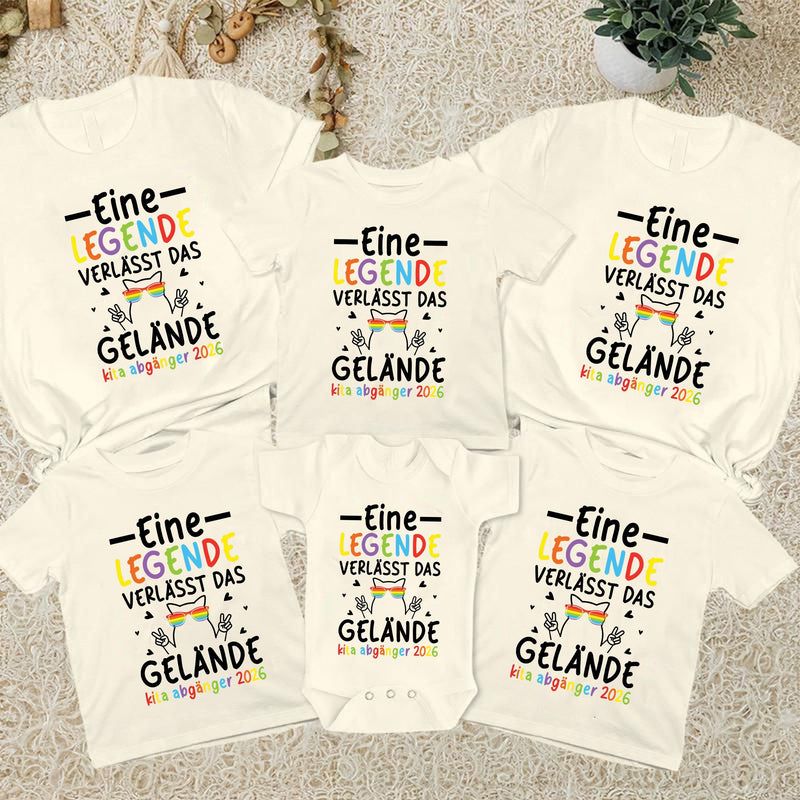 Kita-Abgänger-Shirt „Eine Legende verlässt das Gelände“