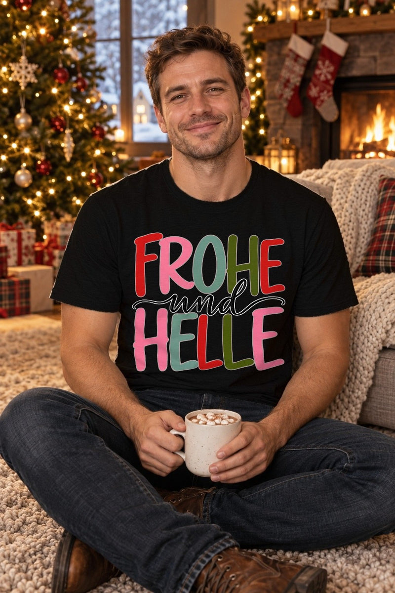 Weihnachtspullover „Frohe und Helle“