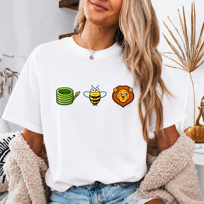 Lustiges Bilderrätsel T-Shirt „Hose Bee Lion“