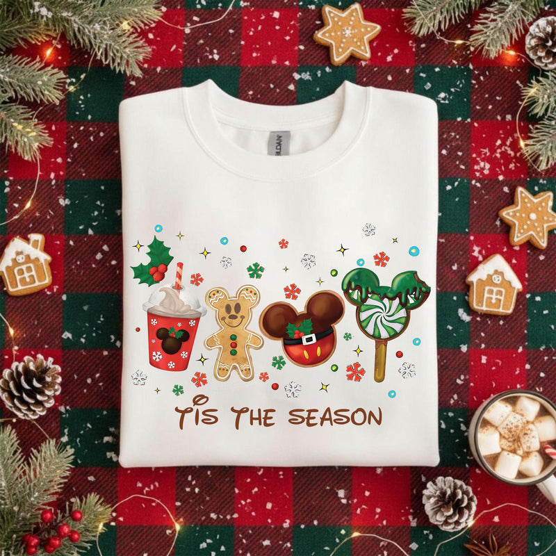 Weihnachtspullover Lebkuchenmann „Tis the Season“