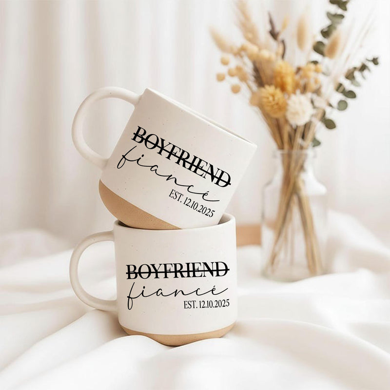 Verlobungsgeschenk Tasse mit Datum
