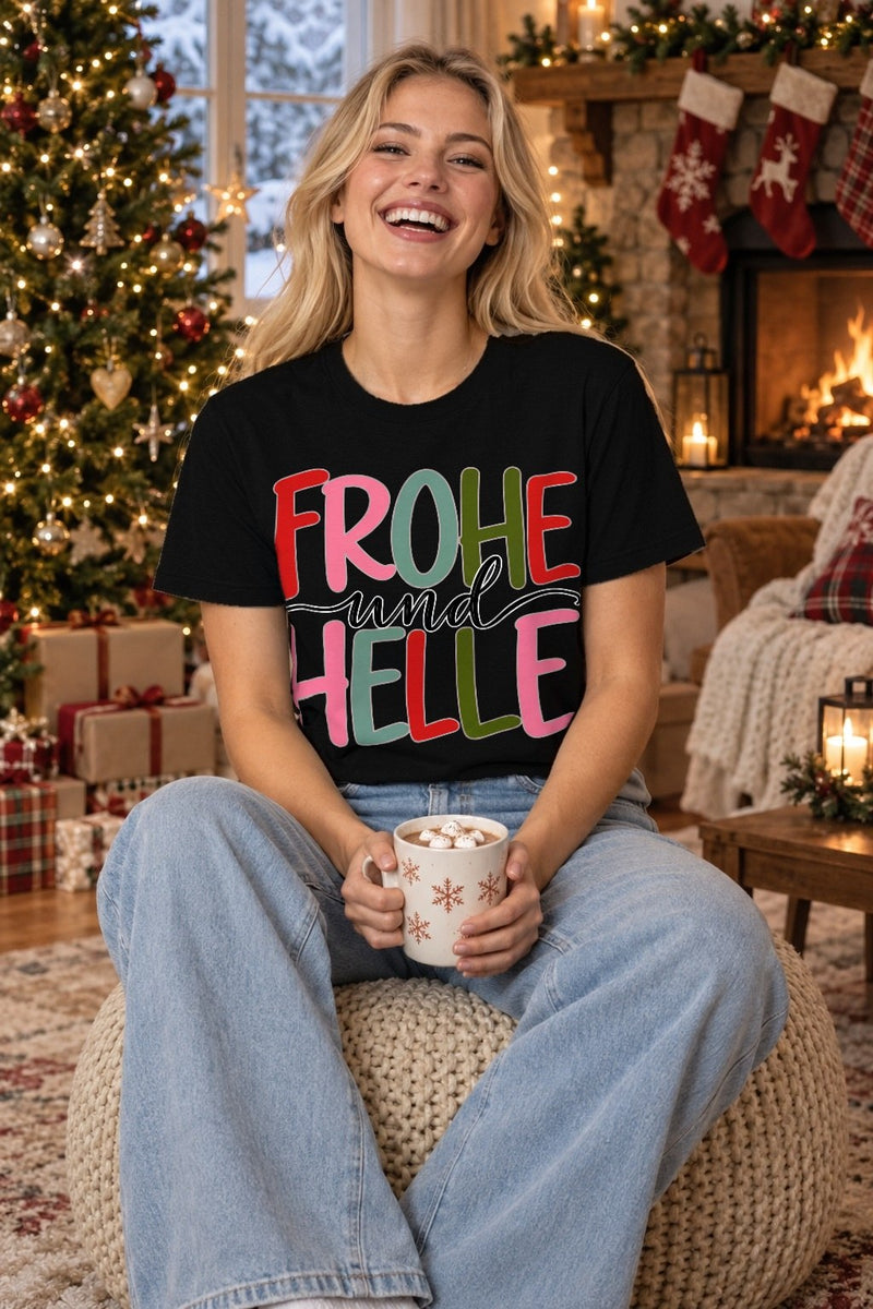 Weihnachtspullover „Frohe und Helle“