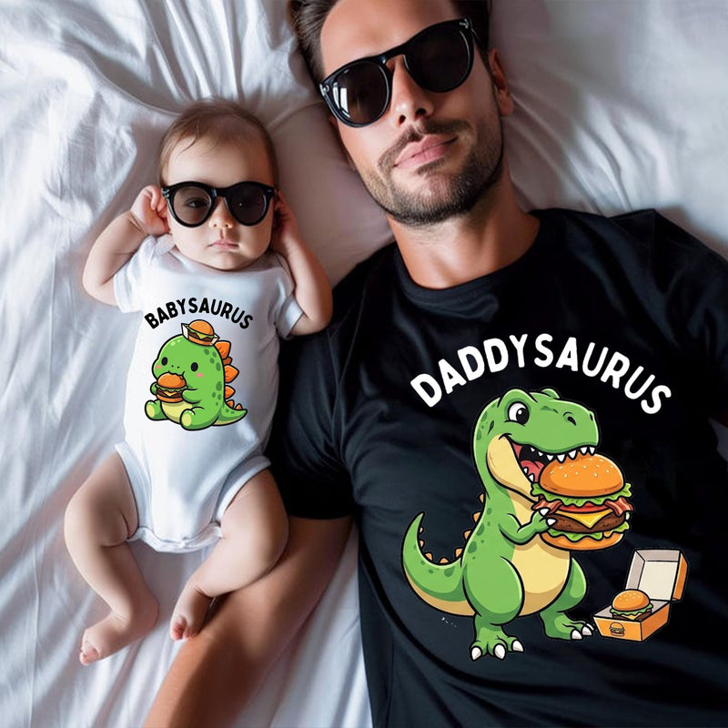 Vatertag Shirt „Daddysaurus“ & „Babysaurus“