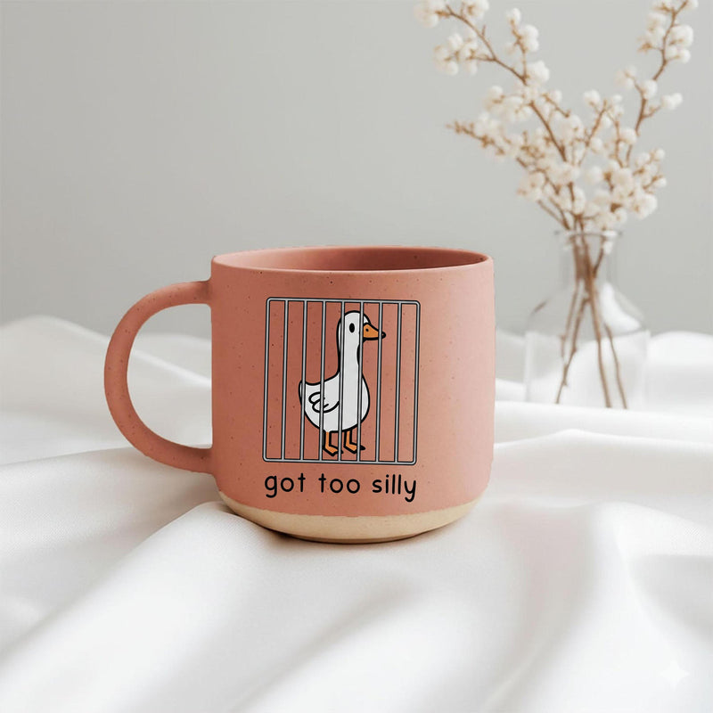 Lustige Gänse-Tasse „Got Too Silly“