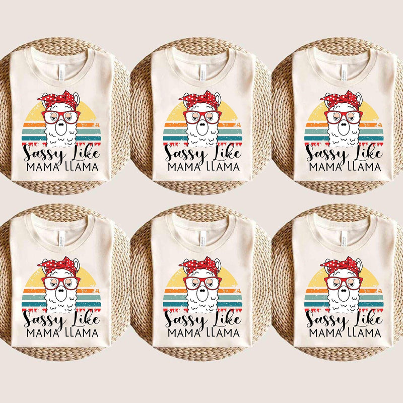 Familienshirt „Sassy like Mama Llama“