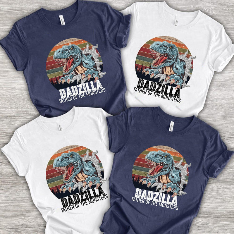 Vatertag T-Shirt „Dadzilla – Father of the Monsters“