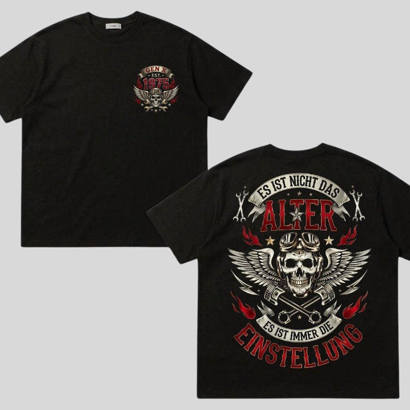 Biker T-Shirt „Es ist nicht das Alter – es ist immer die Einstellung“