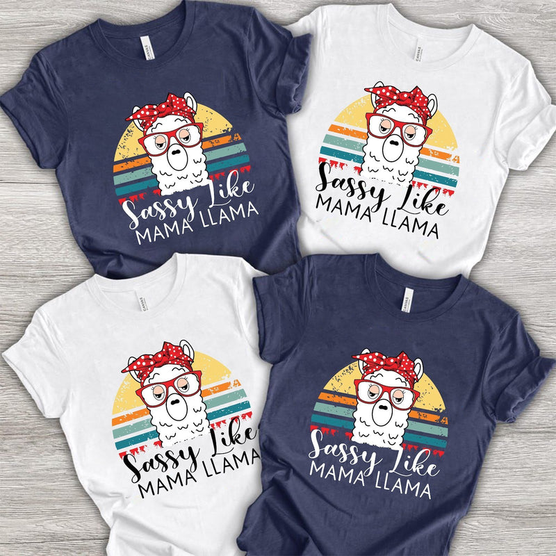 Familienshirt „Sassy like Mama Llama“