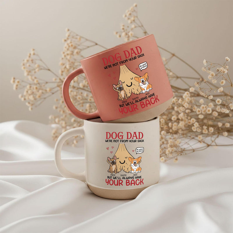 Personalisierte Tasse „Dog Dad“ mit Hunden