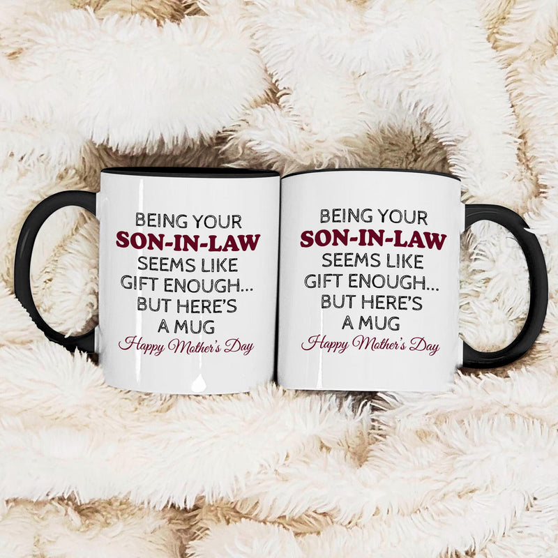 Personalisierbare Schwiegersohn-Tasse „Being Your Son-in-Law Seems Like Gift …“