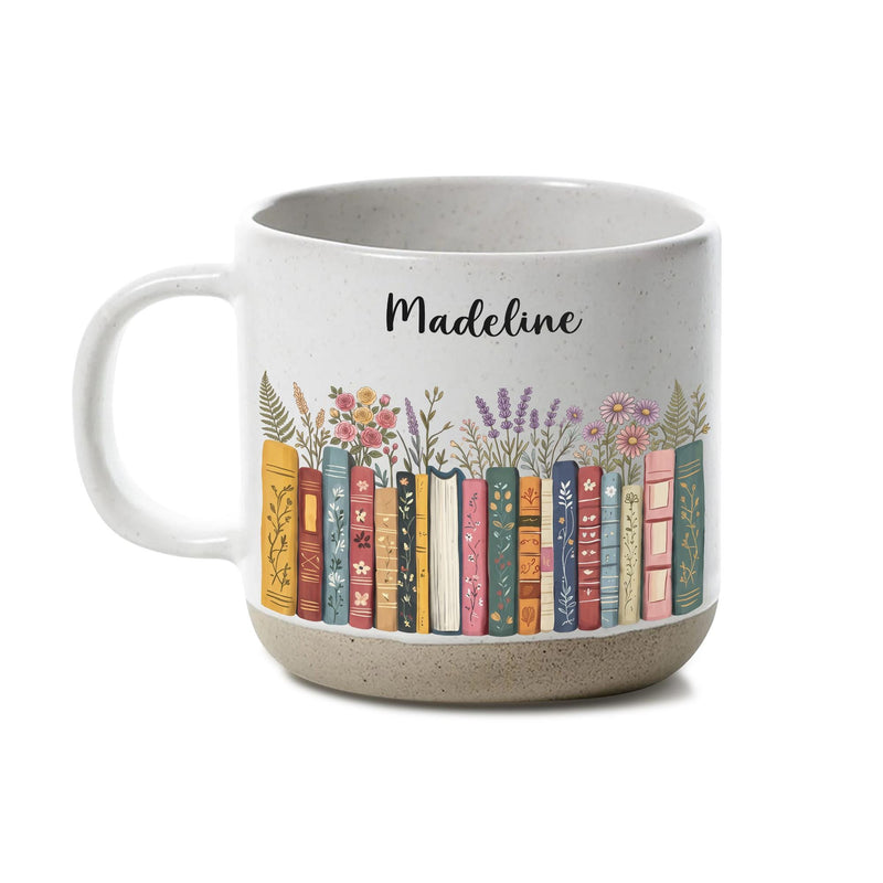 Personalisierte Bücher-Tasse mit Namen
