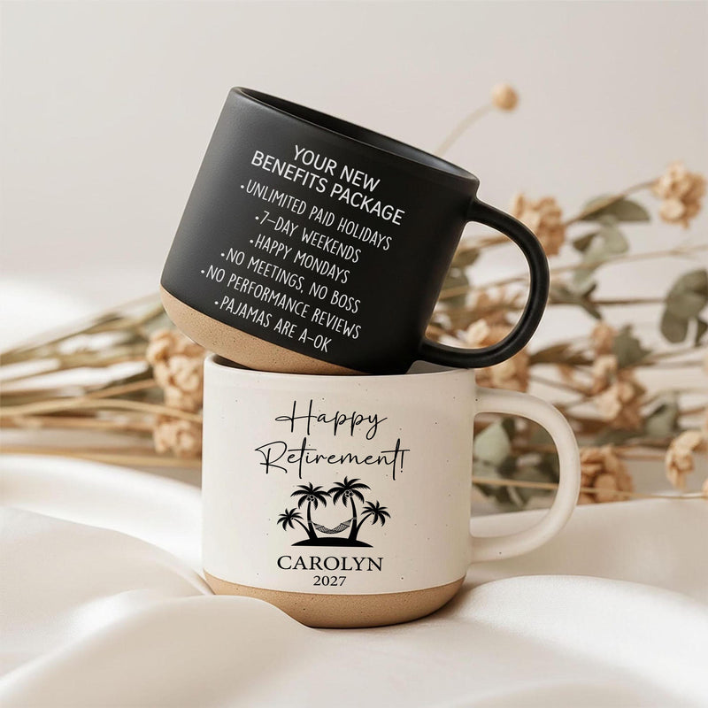 Personalisierte Ruhestand-Tasse mit Namen und Jahr
