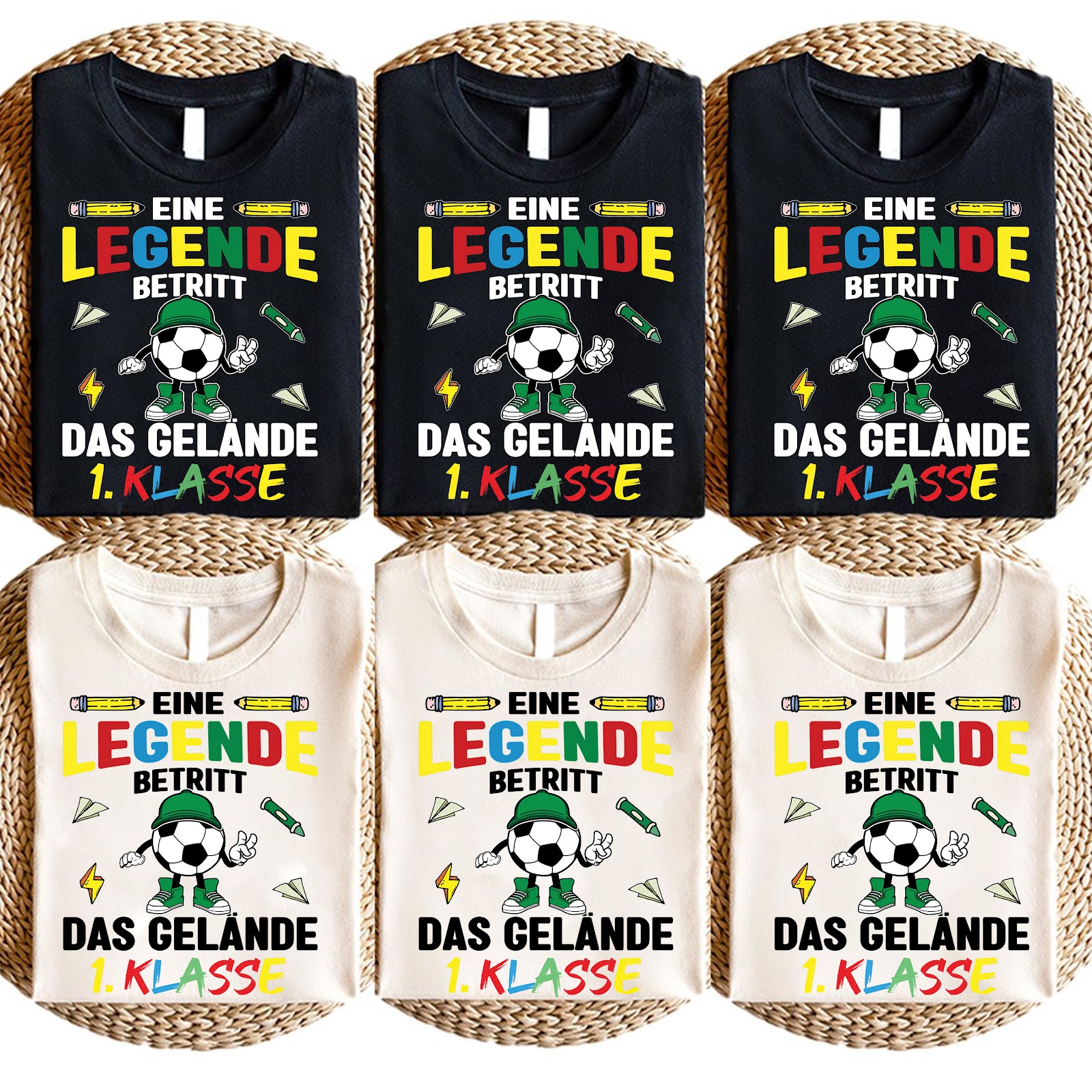 Einschulung T-Shirt „Eine Legende betritt das Gelände“