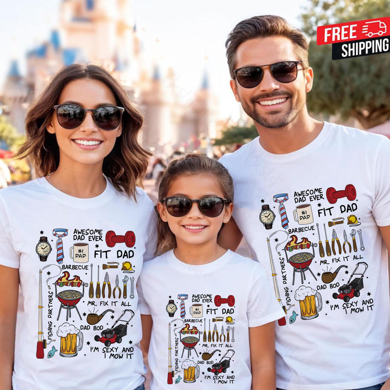 Lustiges Papa-Shirt „Awesome Dad Ever“