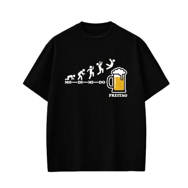 Bier T-Shirt „Mo – Di – Mi – Do – Freitag“