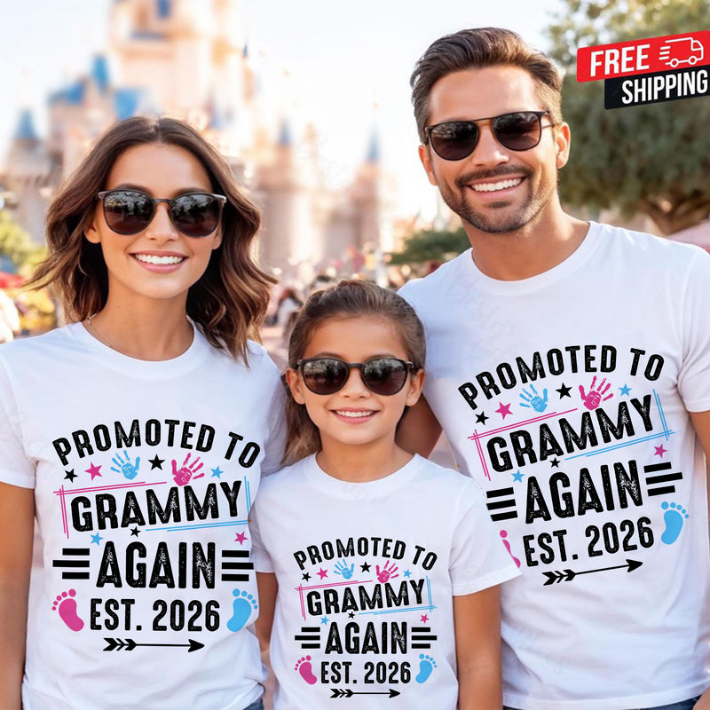 Oma Ankündigung Shirt „Promoted to Grammy Again Est. 2026“