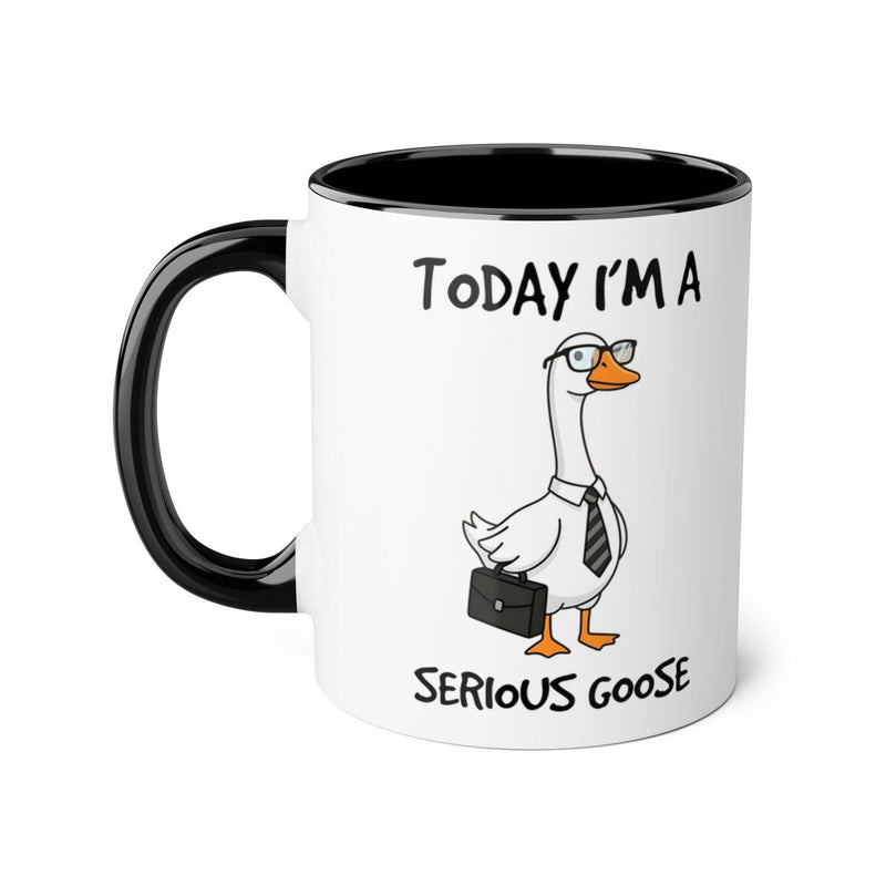 Lustige Gans Tasse „Today I’m a Serious Goose“ mit Business-Gans