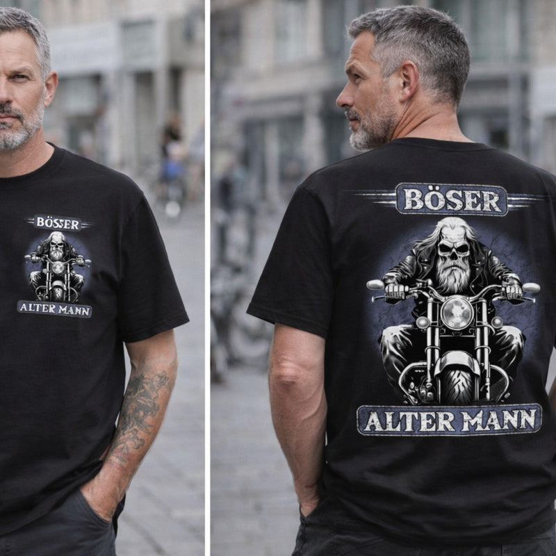 Biker Shirt „Böser alter Mann“