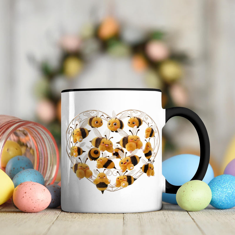 Lustige Bienen-Tasse „Boobees“