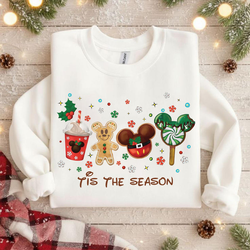 Weihnachtspullover Lebkuchenmann „Tis the Season“