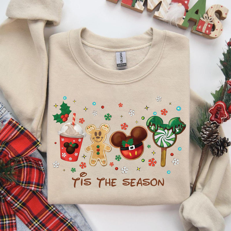 Weihnachtspullover Lebkuchenmann „Tis the Season“