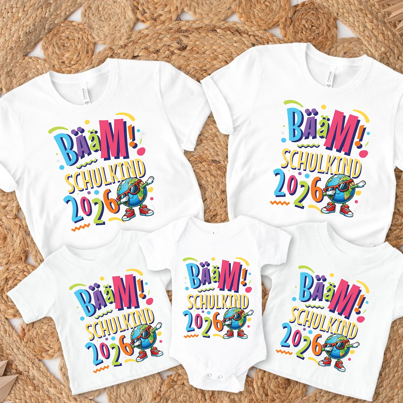 Einschulung T-Shirt „Bääm! Schulkind 2026“