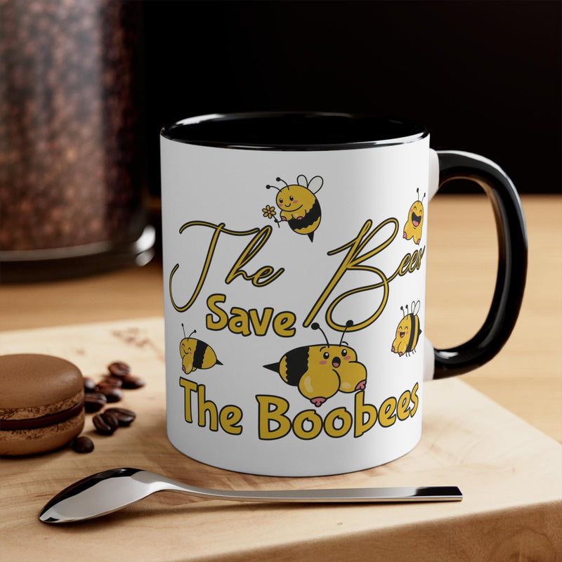 Lustige Bienen-Tasse „The Bees Save The Boobees“