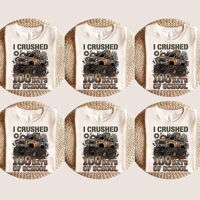 100 Tage Schule T-Shirt „I crushed 100 Days of School“