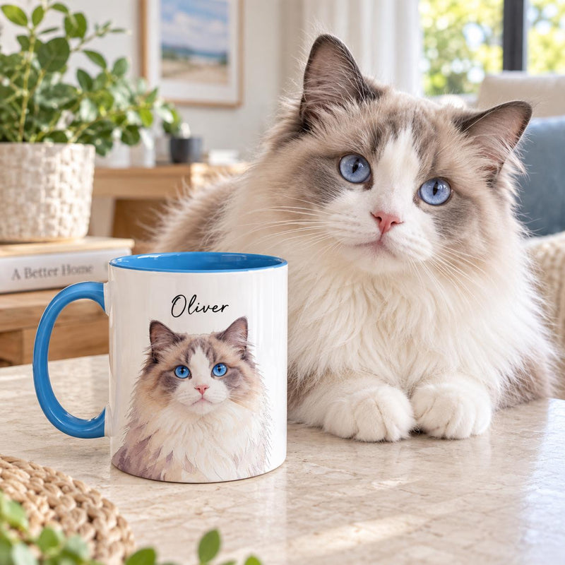 Haustier-Tasse mit Foto und Namen personalisiert