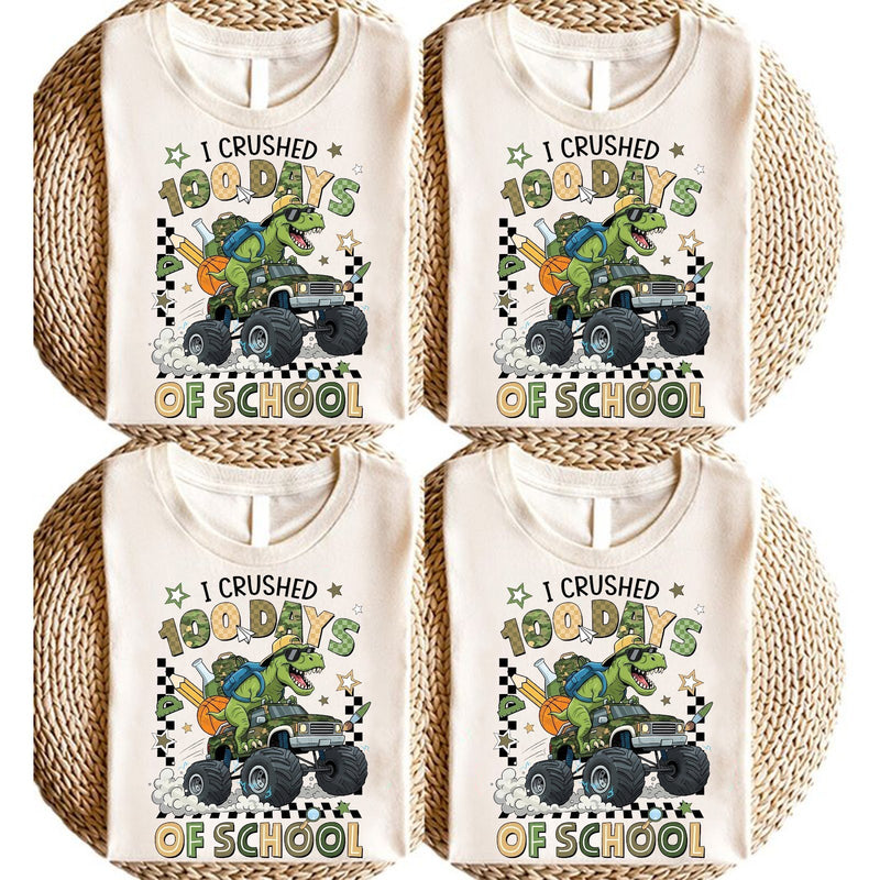 T-Rex T-Shirt „I Crushed 100 Days of School“