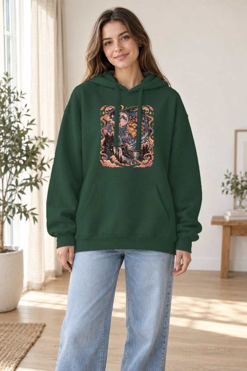 Katzen Shirt Mondnacht