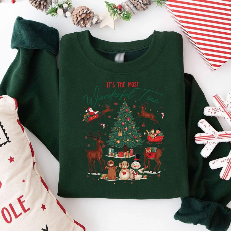 Weihnachtspullover Vintage „It's the most Wonderful Time“