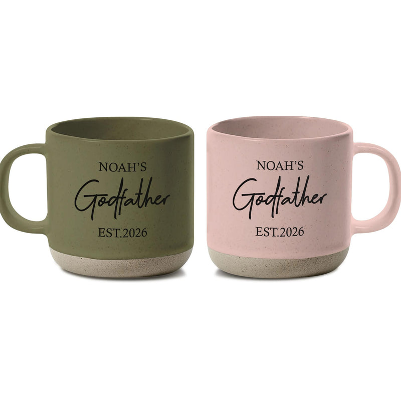 Personalisierte Paten-Tasse mit Namen und Jahr