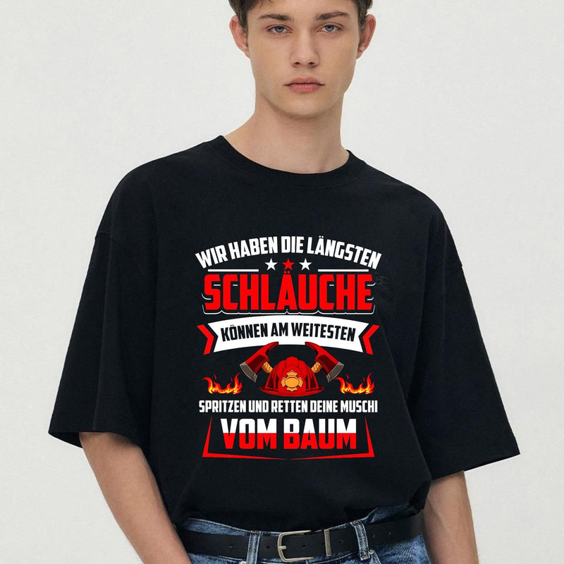 Feuerwehr T-Shirt „Wir haben die längsten Schläuche“