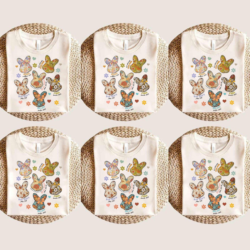 Christliches Oster Shirt Blumen-Hasen