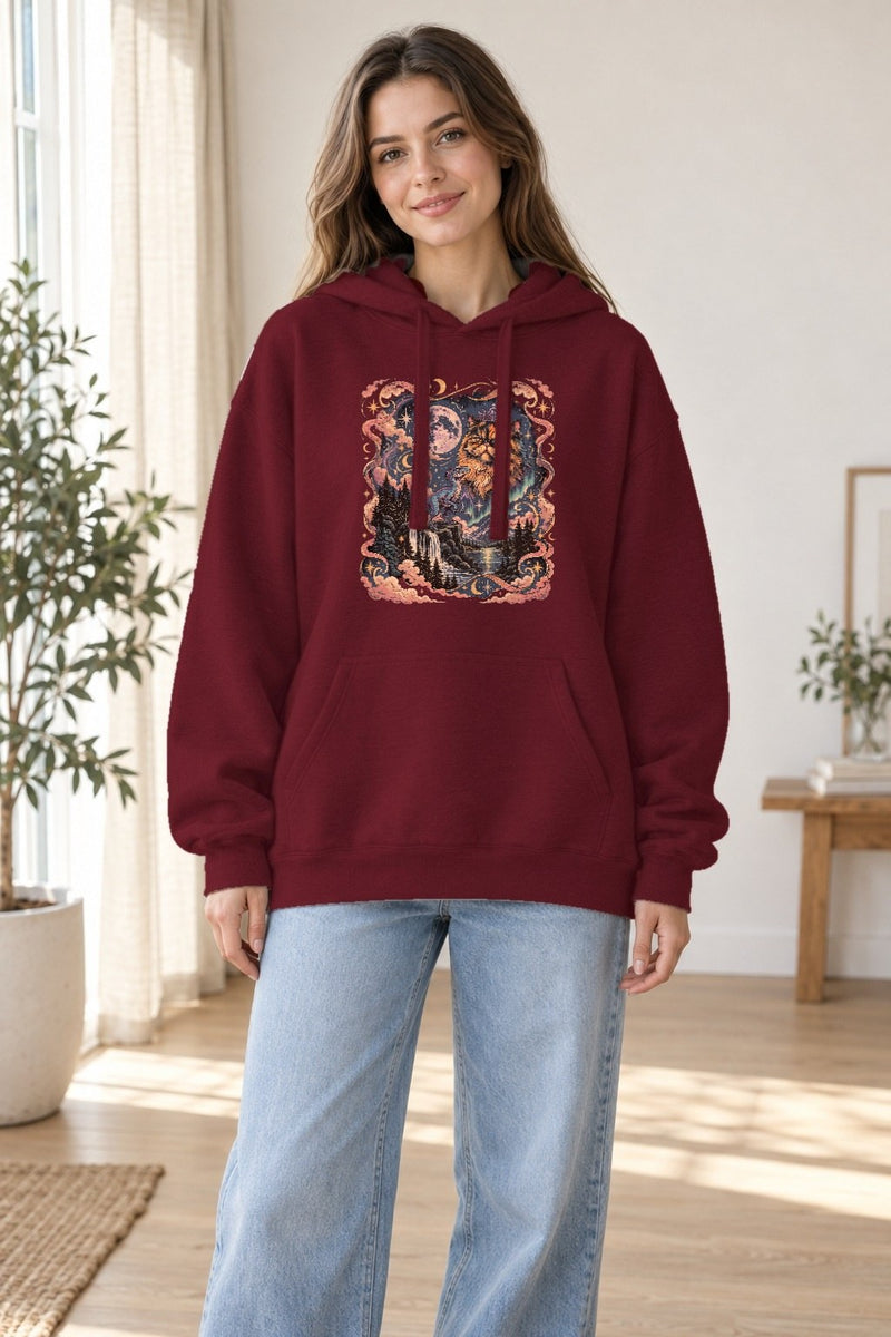 Katzen Shirt Mondnacht