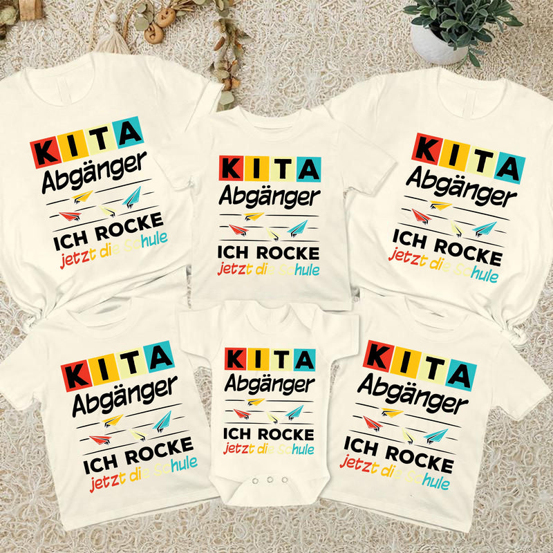 Kita-Abgänger-Shirt „Ich rocke jetzt die Schule“