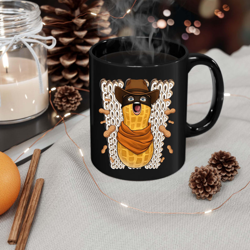 Lustige Erdnuss-Tasse