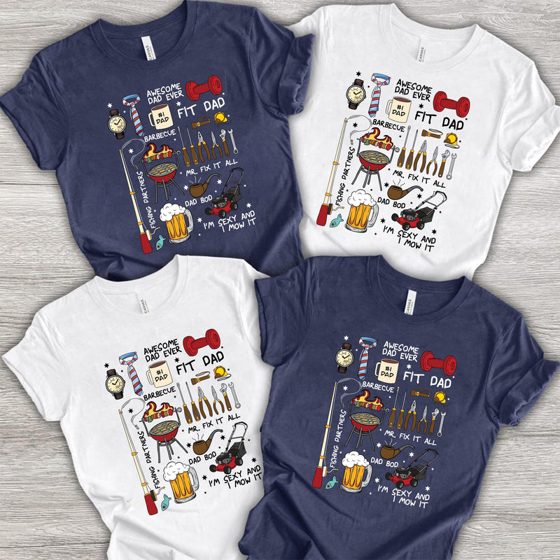 Lustiges Papa-Shirt „Awesome Dad Ever“