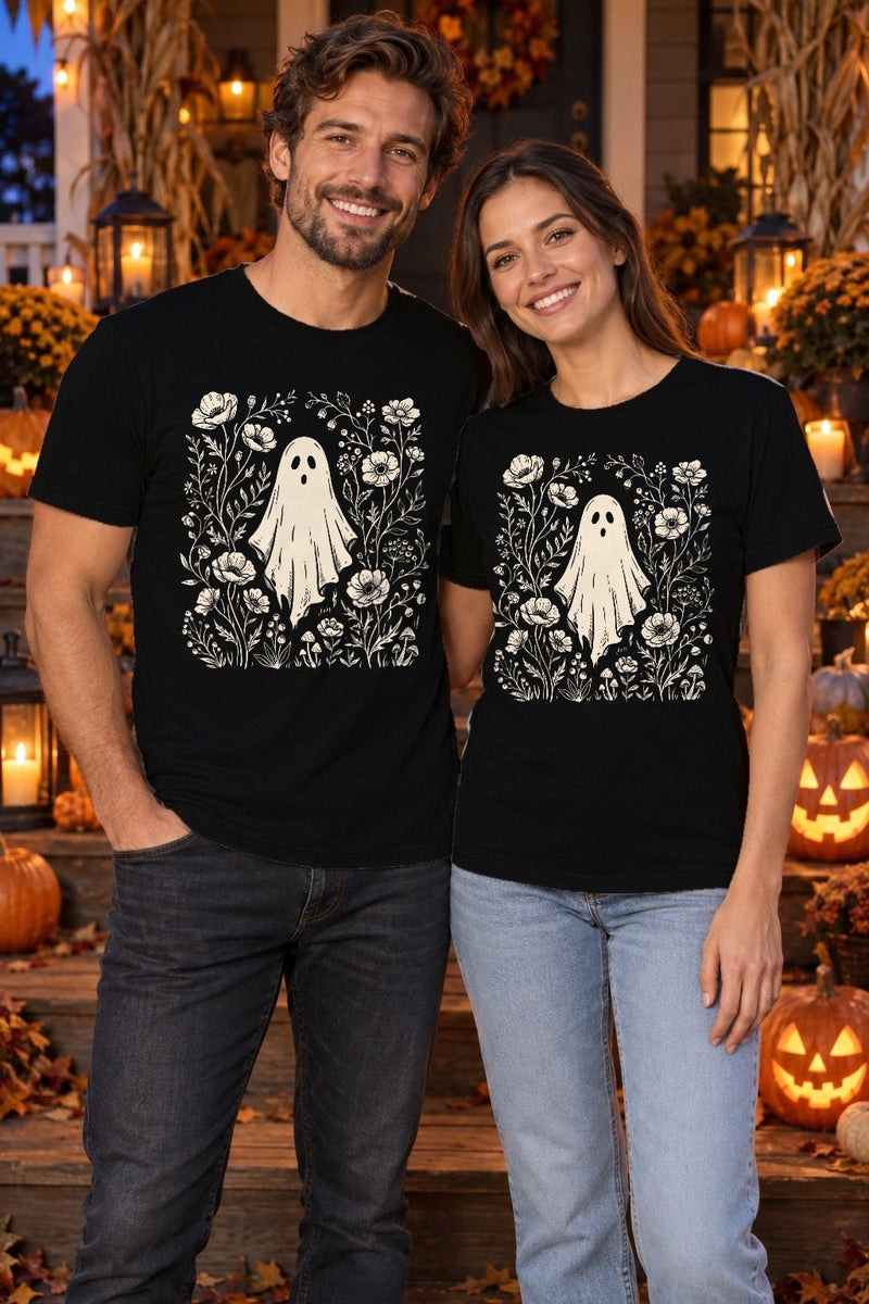 Geister-Shirt mit Wildblumen