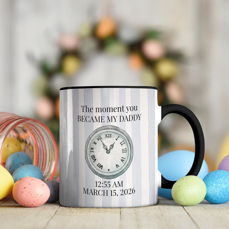 Personalisierte Foto-Tasse für Papa „The moment you became my Daddy“