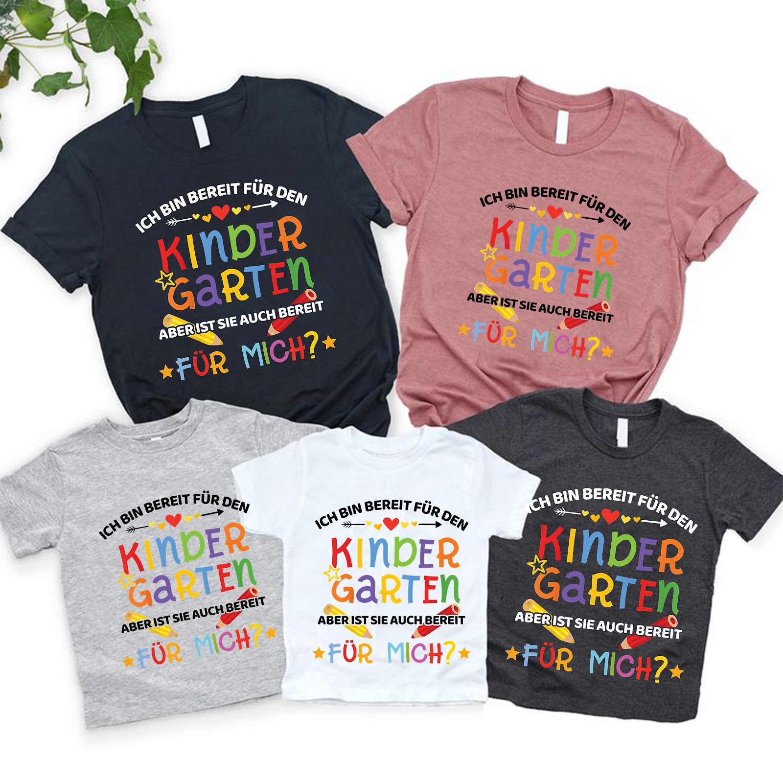 Einschulung T-Shirt „Bereit für den Kindergarten“