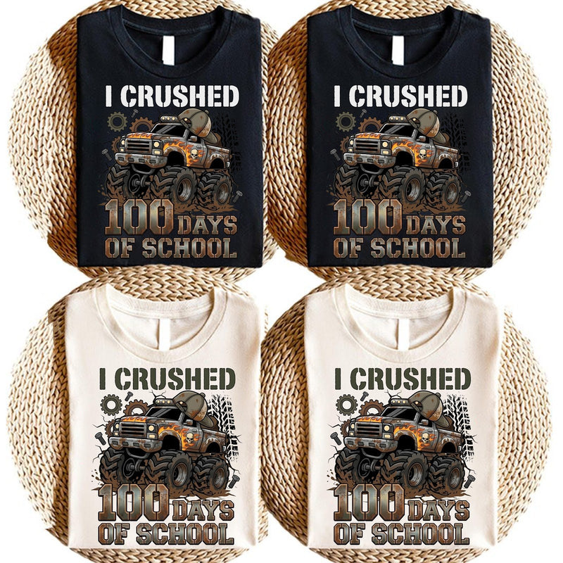 100 Tage Schule T-Shirt „I crushed 100 Days of School“
