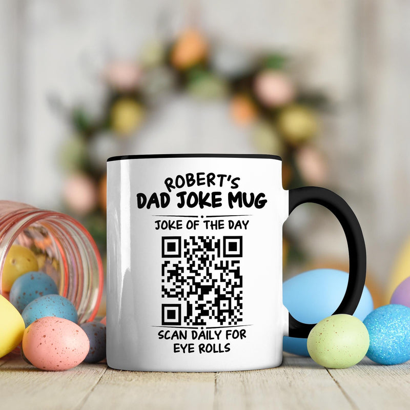 Dad Joke Tasse mit QR-Code „Joke of the Day“