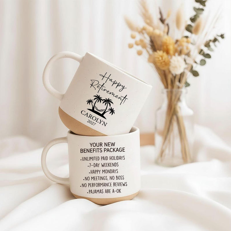 Personalisierte Ruhestand-Tasse mit Namen und Jahr