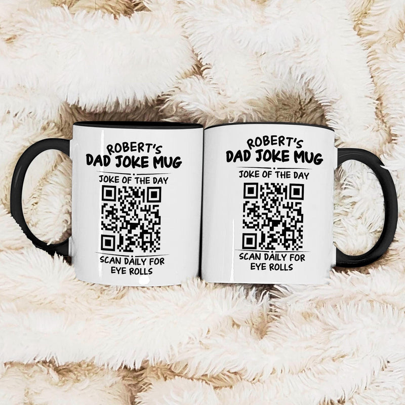 Dad Joke Tasse mit QR-Code „Joke of the Day“