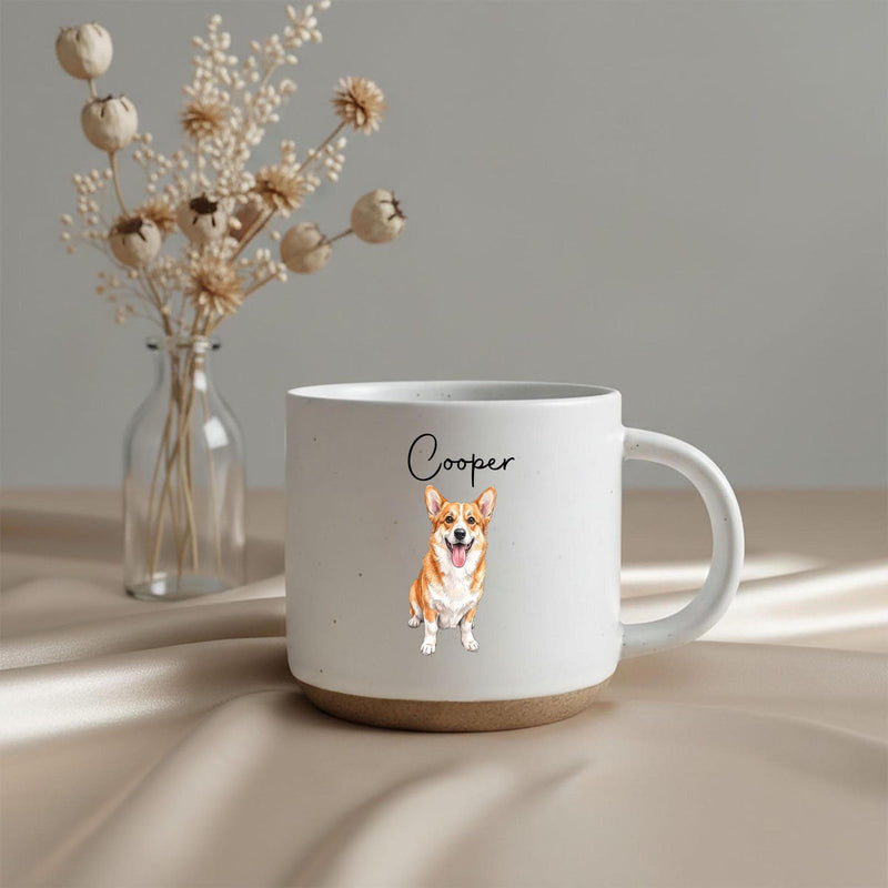 Personalisierte Haustier-Tasse mit Porträt und Namen