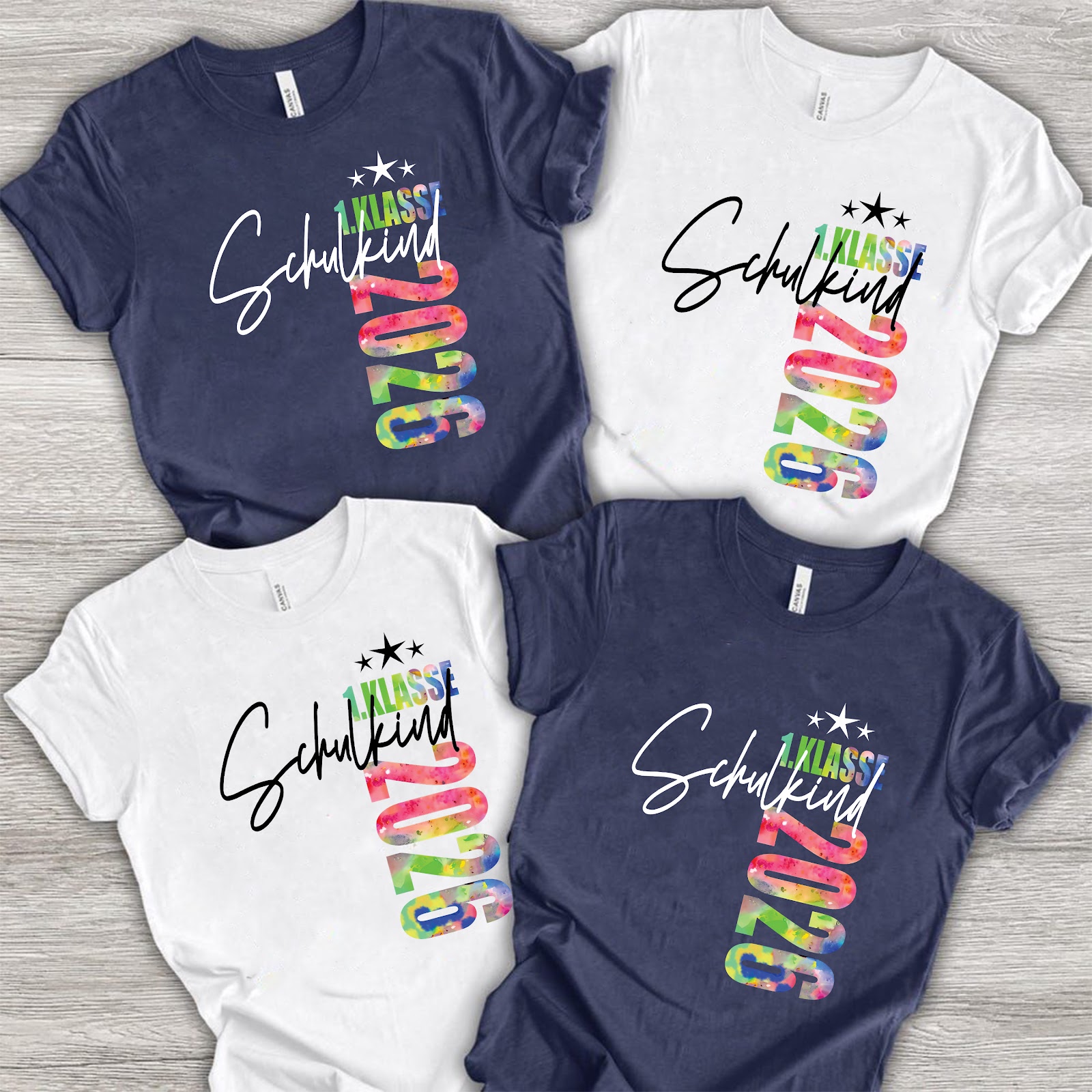 Einschulung T-Shirt „1. Klasse Schulkind 2026“