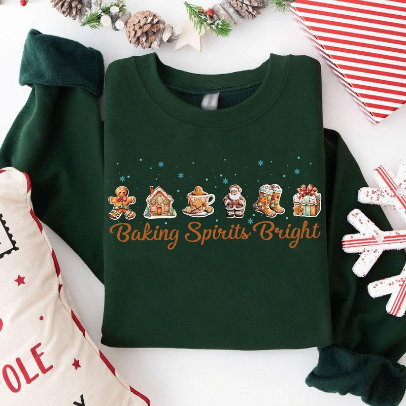 Weihnachtspullover „Baking Spirits Bright“